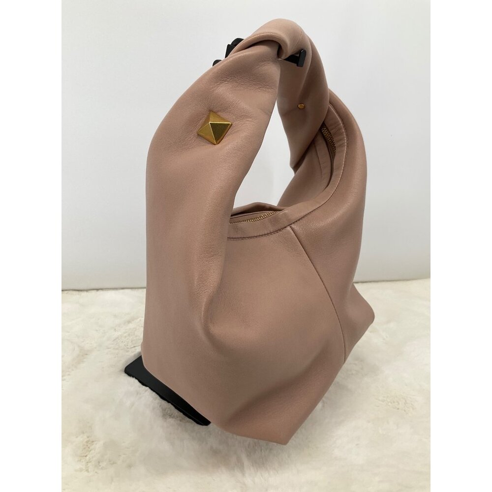 Valentino Garavani Roman Stud Medium Lambskin Leather Hobo Bag - Picture 5 of 16